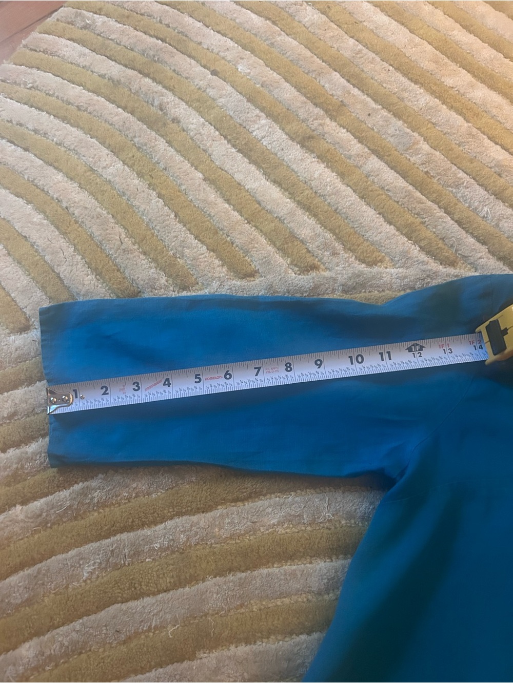 Eileen Fisher Vibrant Teal Button-Front Tunic - Picture 5 of 7